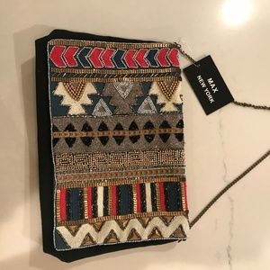 NWT MAX NEW YORK beaded handbag.